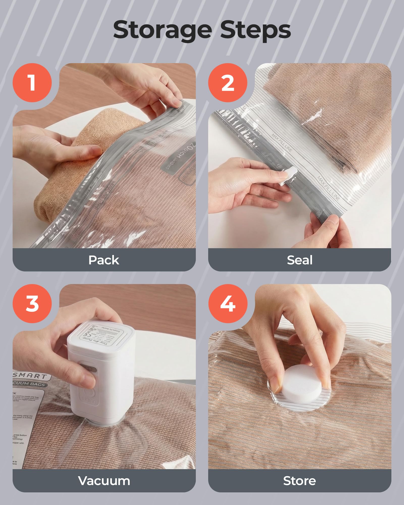 BAGSMART wide-mouth bag accommodates bulky clothes.