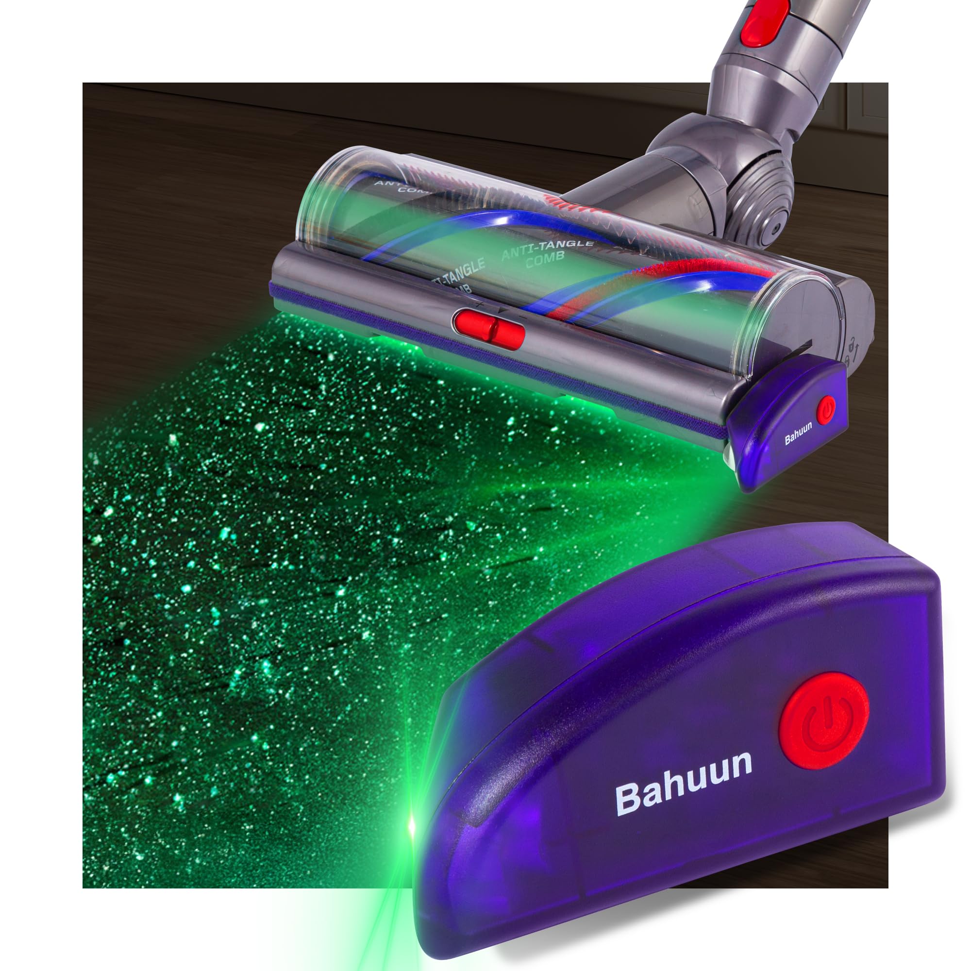 Bahuun Dust Display LED visibility shows hidden dust for thorough cleaning.