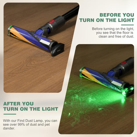 Bahuun laser dust detector reveals hidden pet hair for deeper cleaning