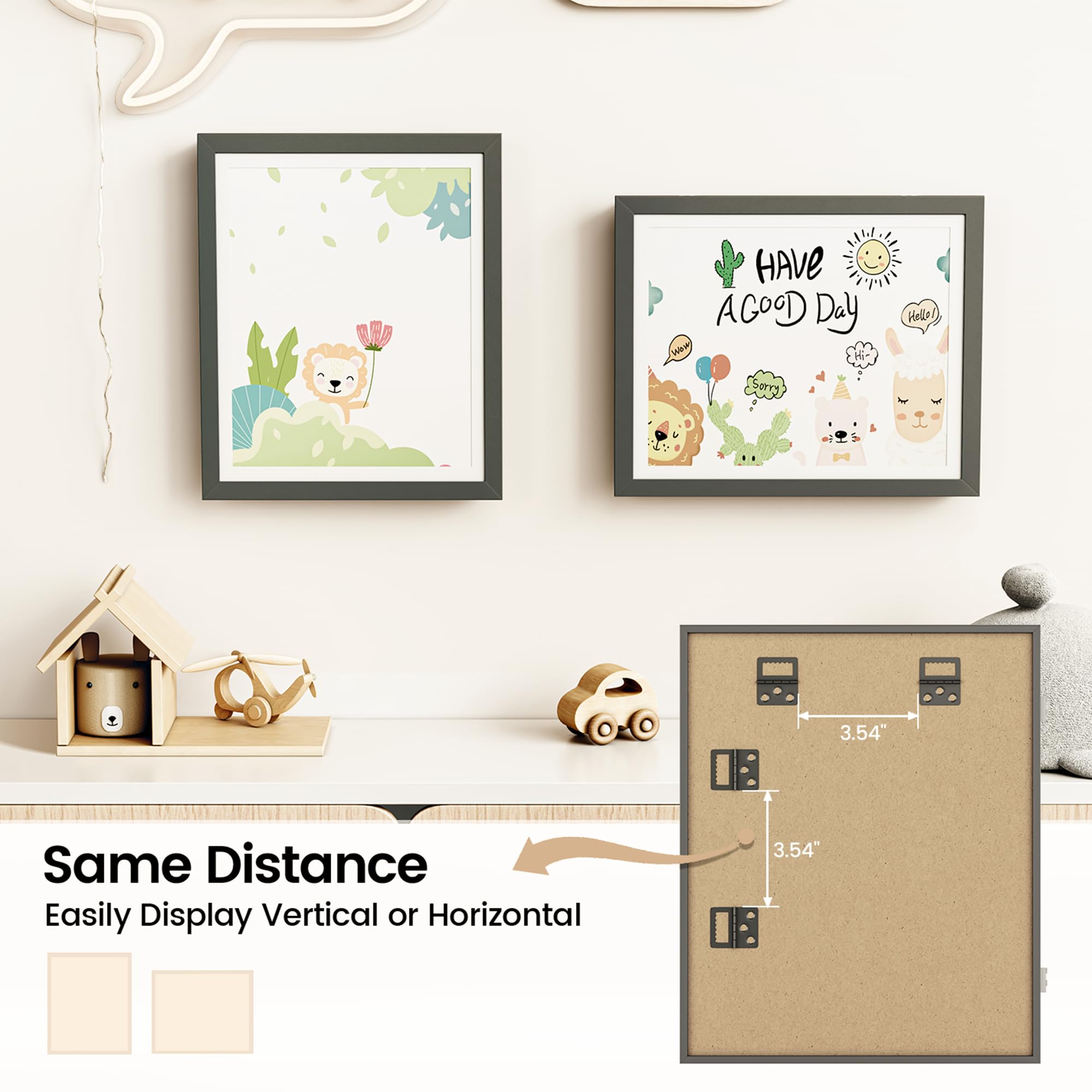 BAIJIALI flocking backboard protects and organizes art