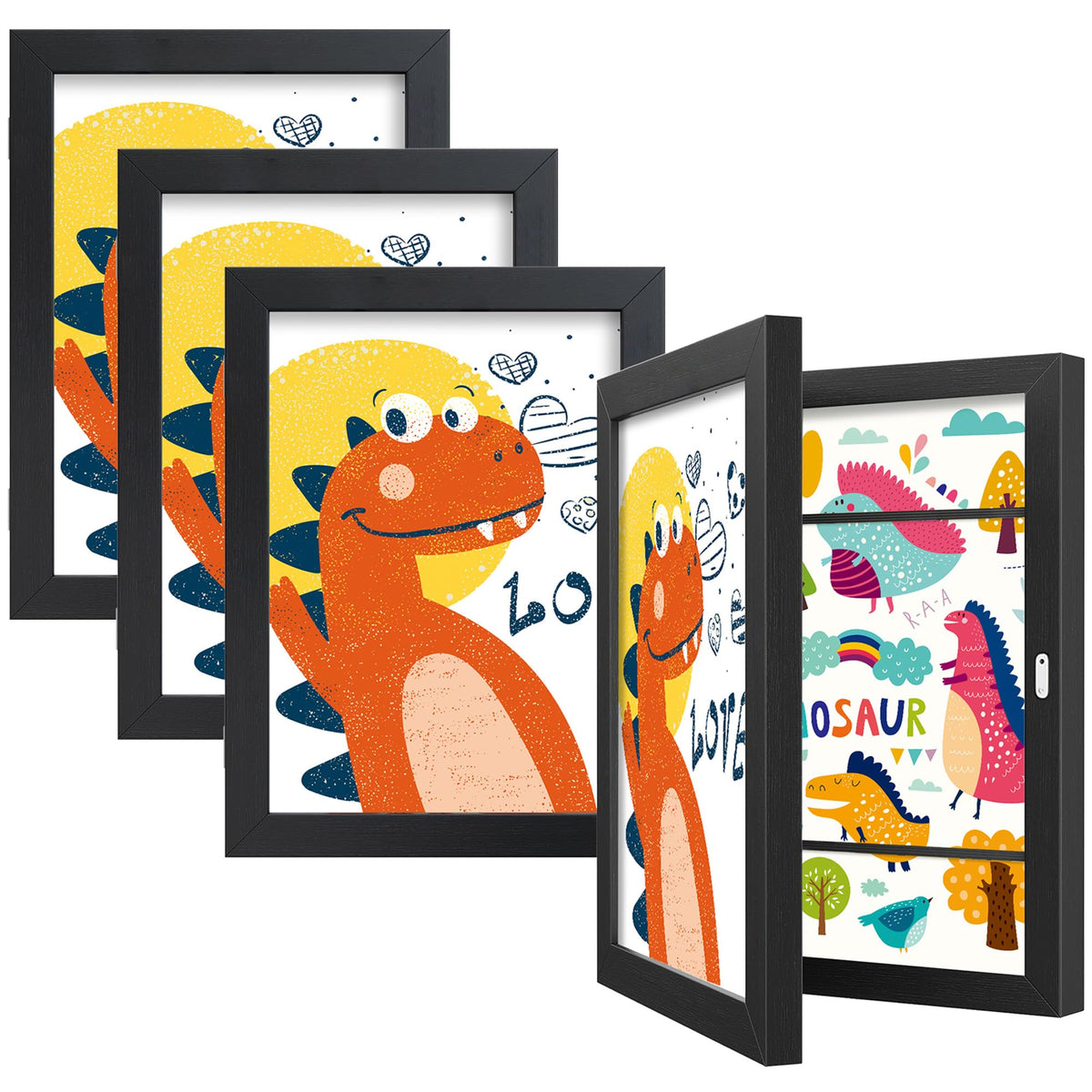 BAIJIALI front-opening frame displaying up to 150 drawings for kids