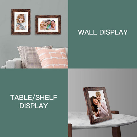 BAIJIALI 5x7 frame without mat fits larger photos