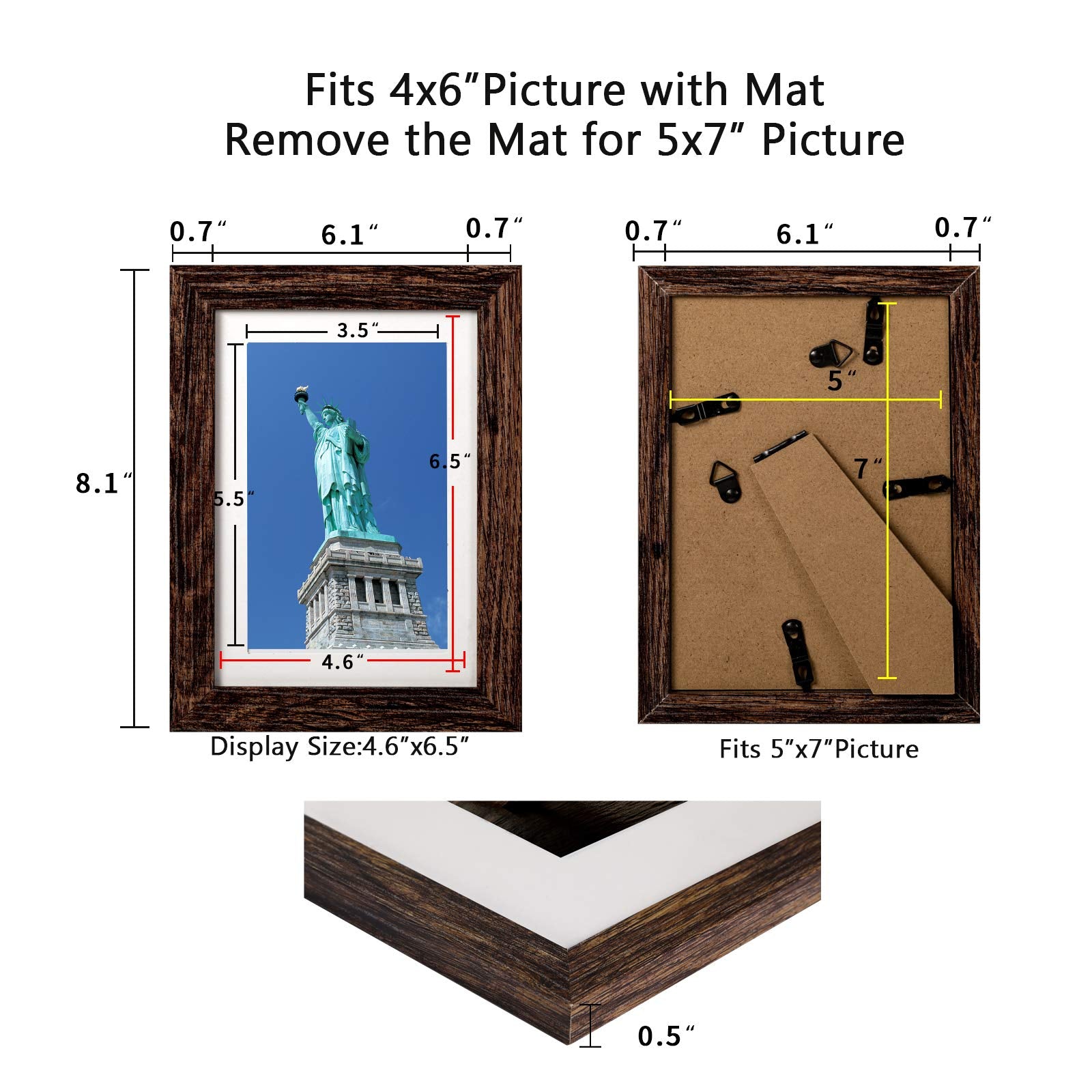 BAIJIALI frame with turn buttons allows easy photo swaps