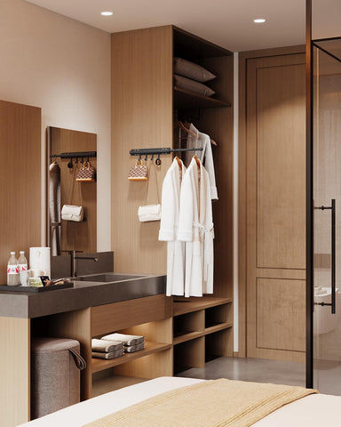 BaiNong 25-lb capacity supports everyday shirts and outfits.