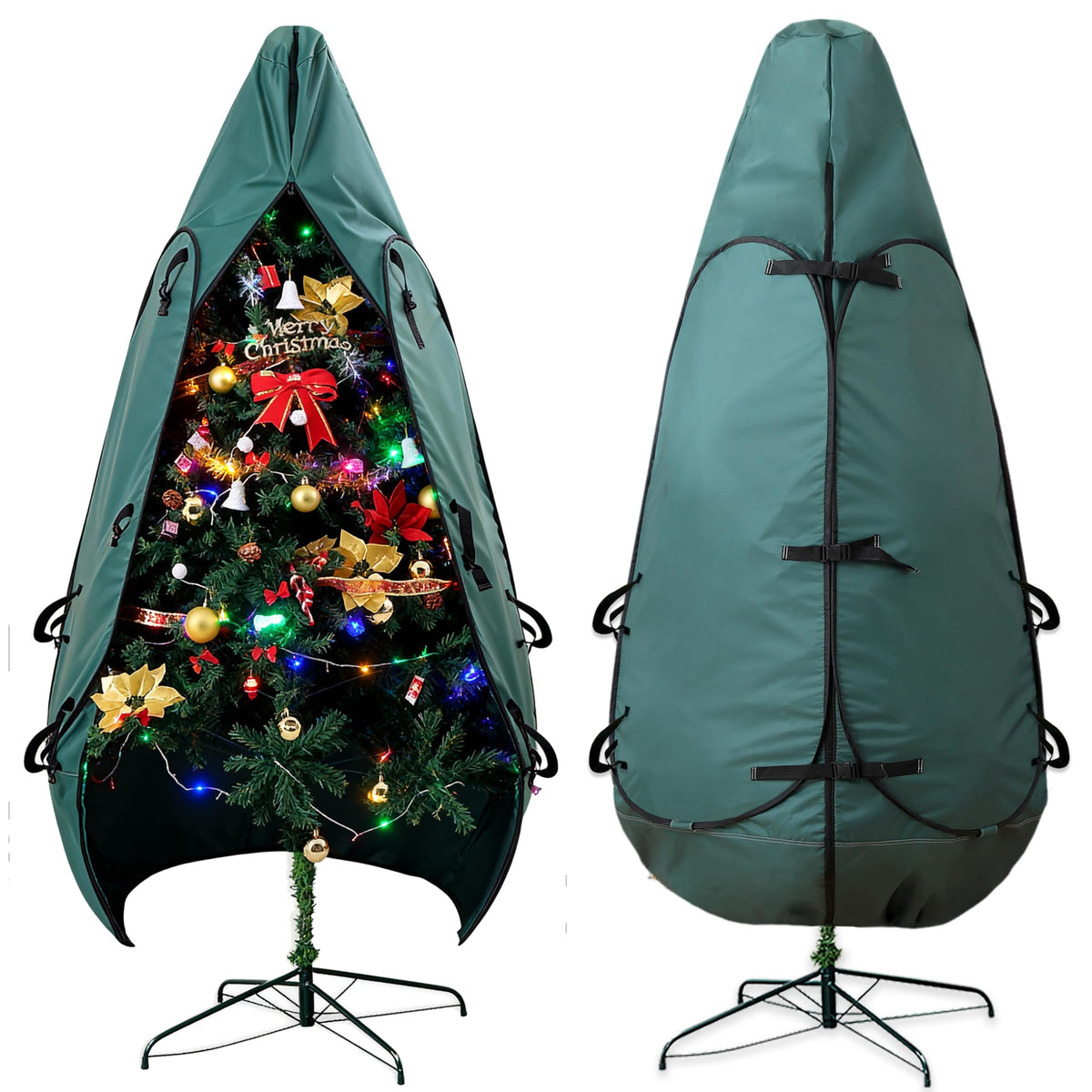 BakCover upright storage bag for a 7.5 ft tree protects from dust
