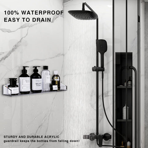 Bakzon waterproof durable shelves capture the shower environment moisture resistance and long lasting use.