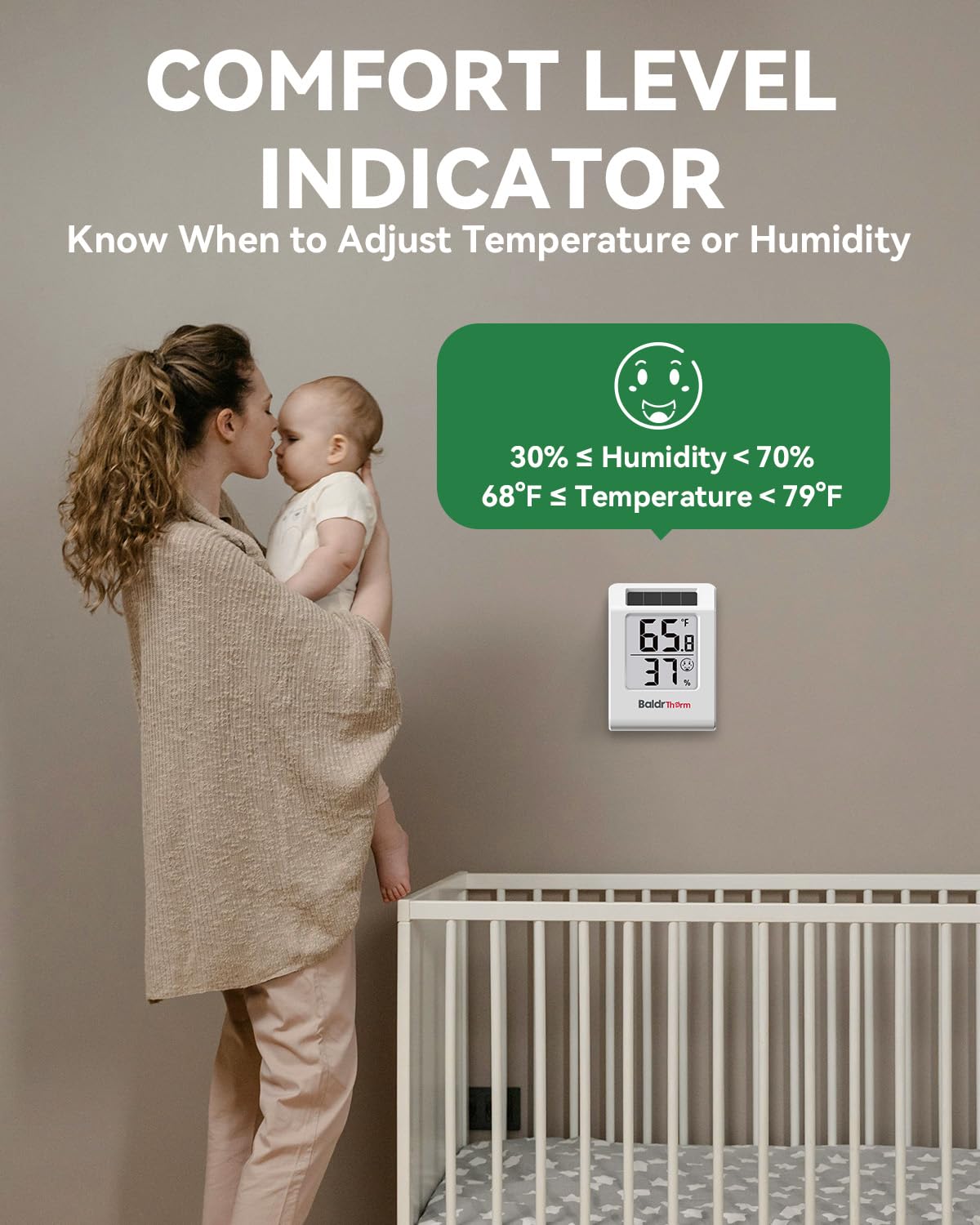 Baldr comfort indicator dial helps assess room air feel at a glance