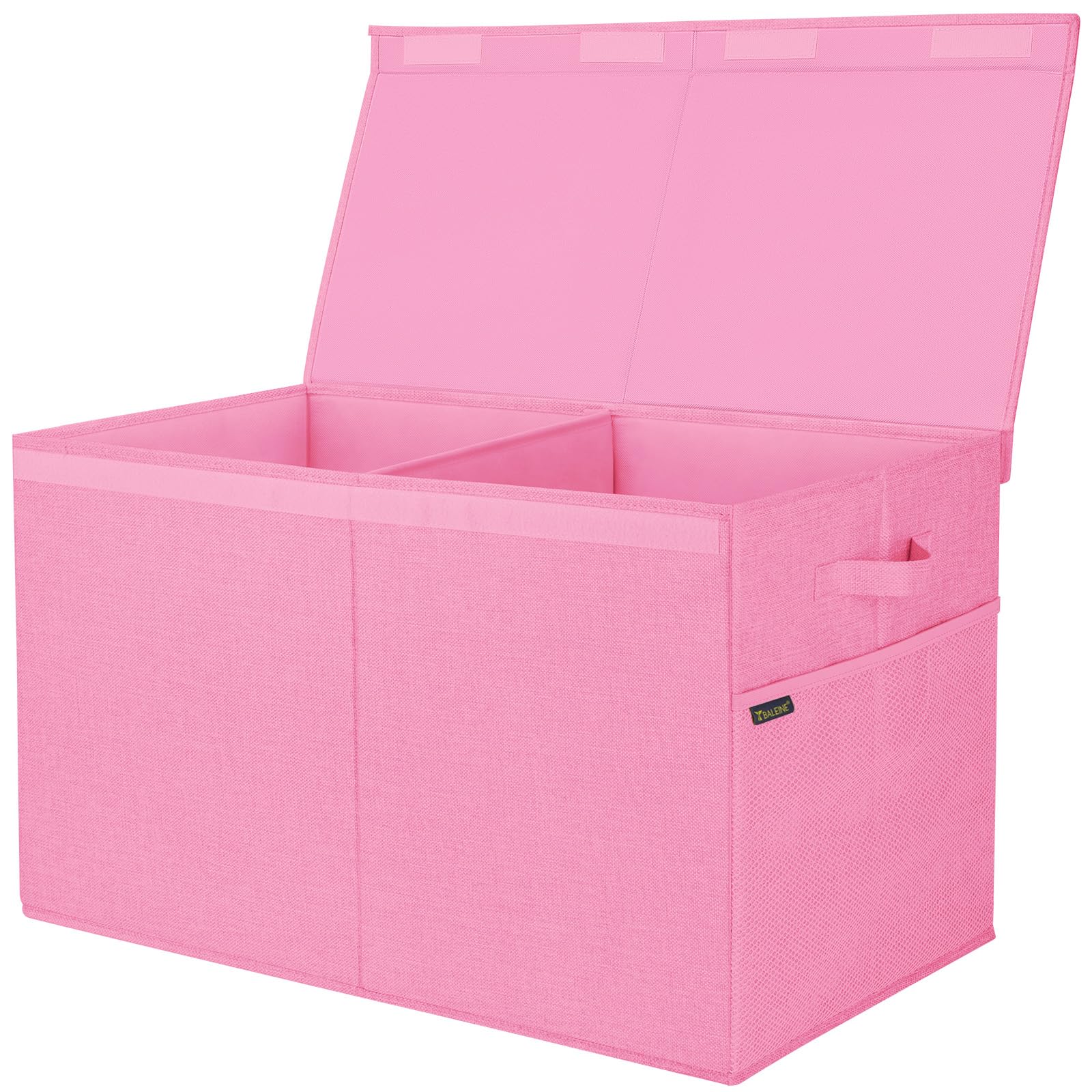 BALEINE XL fabric storage bin with lid for dust-free storage