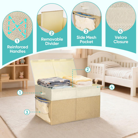 BALEINE bin with sturdy side handles for easy lifting