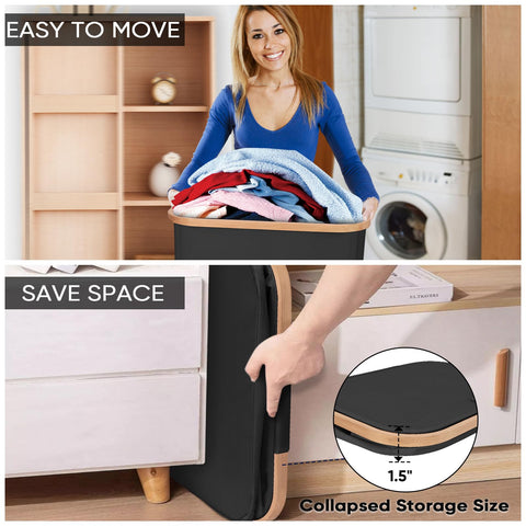 Baleine 36-gal capacity for towels and linens in one bin.