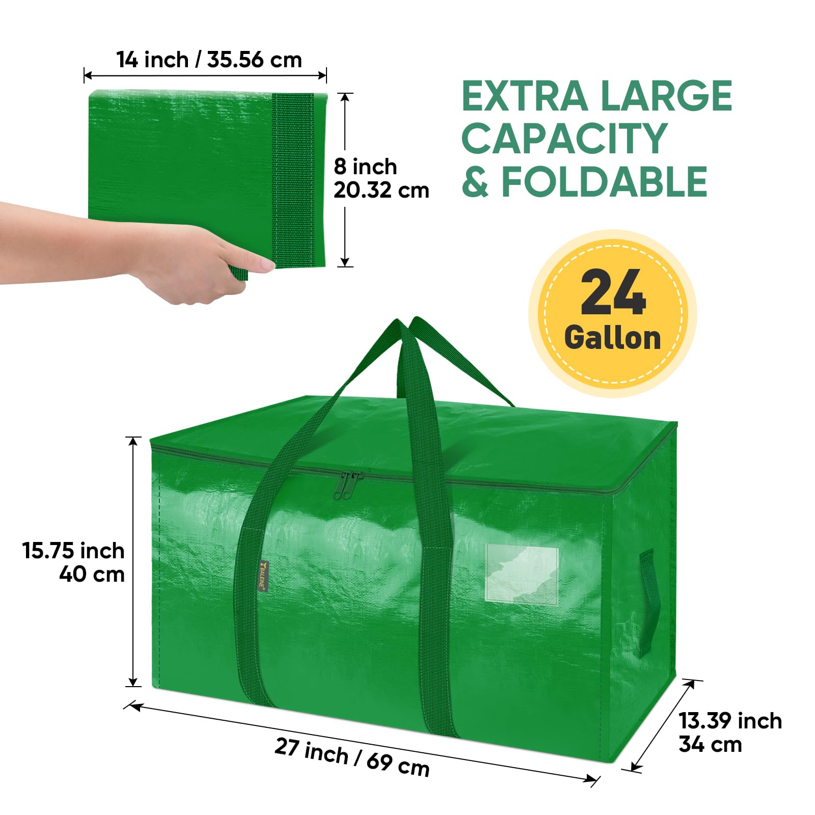 BALEINE open-top storage bags for easy clothing loading