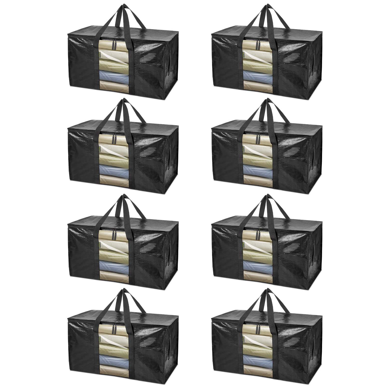 BALEINE oversized moving bags with window for easy visibility during packing
