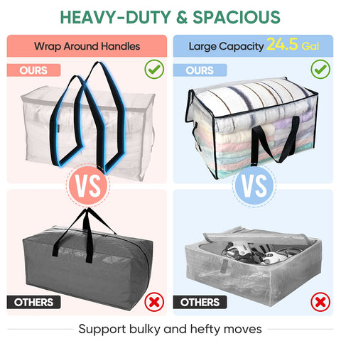 BALEINE tag pocket helps label each bag for fast recognition.