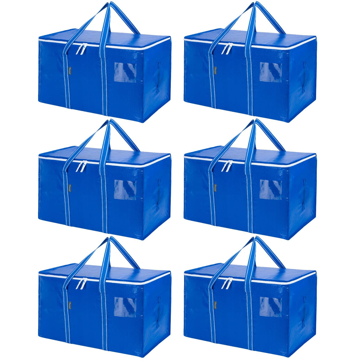 BALEINE 6-pack oversized bags with durable handles for heavy loads.