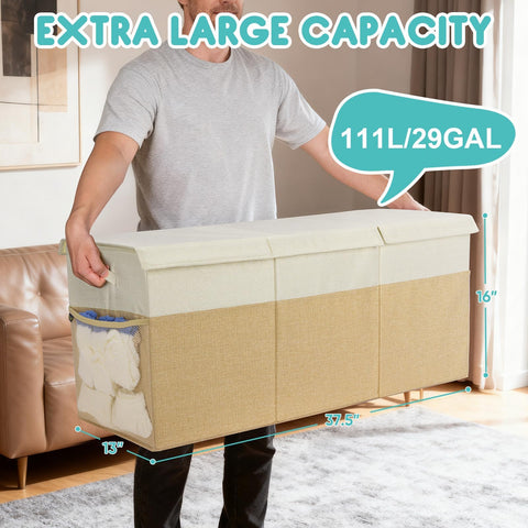 BALEINE bin with cross-reinforced handles for easy lifting.