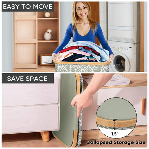 BALEINE Laundry Hamper 26 gallon capacity, ideal for towels and clothes.