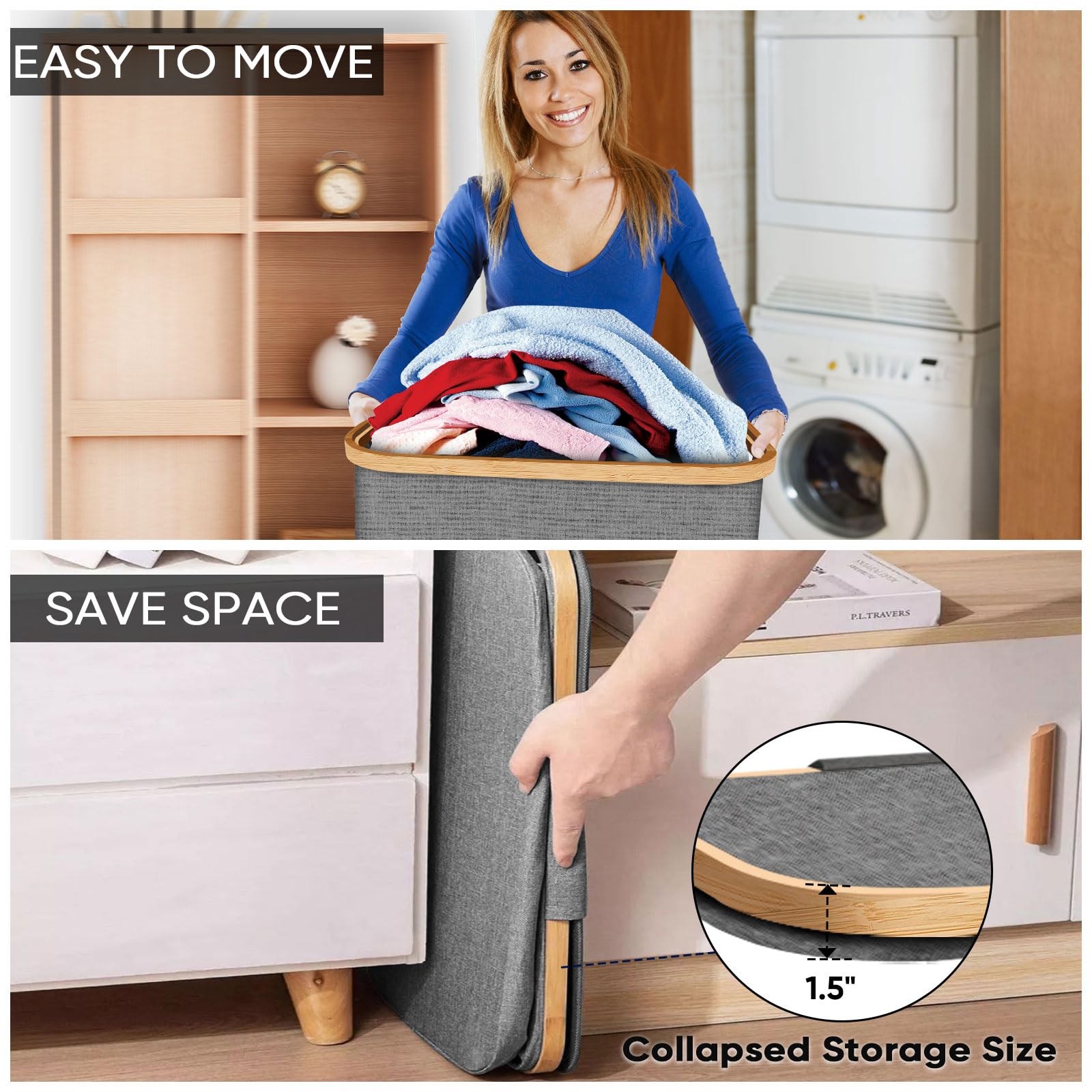 BALEINE lid-operated access supports quick laundry rounds.