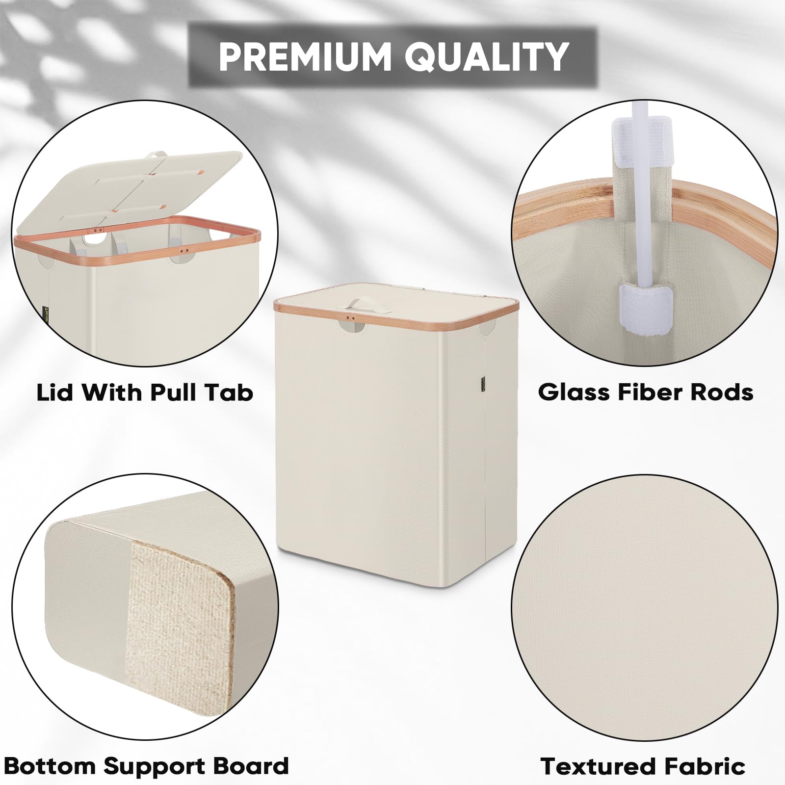 BALEINE laundry hamper internal support preserves shape
