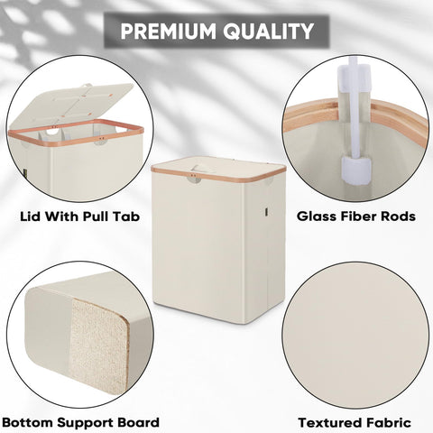 BALEINE laundry hamper internal support preserves shape