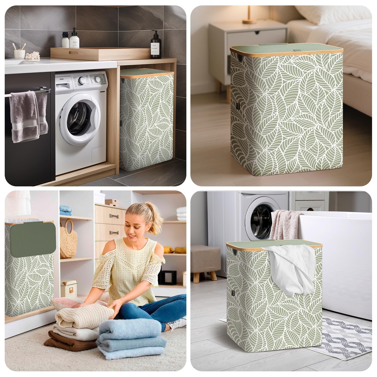 BALEINE Laundry Hamper in a room setup, helps keep laundry organized.