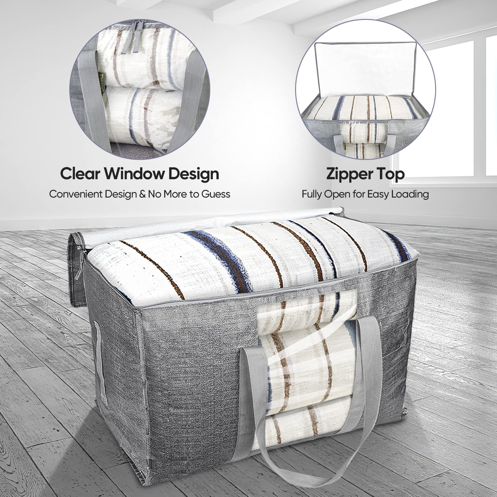 Balene moving bag folds flat for compact storage when not in use.