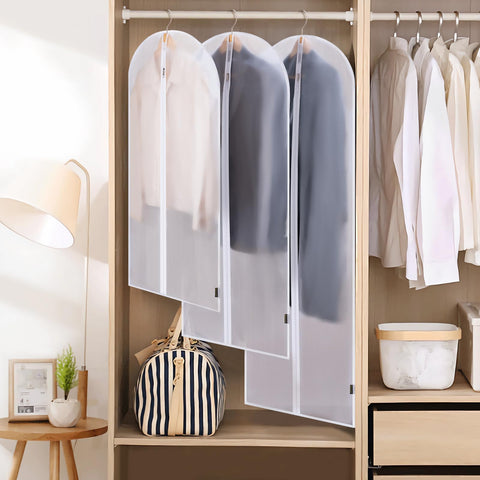 BALEINE bag highlights versatile storage for suits, coats, and dresses.