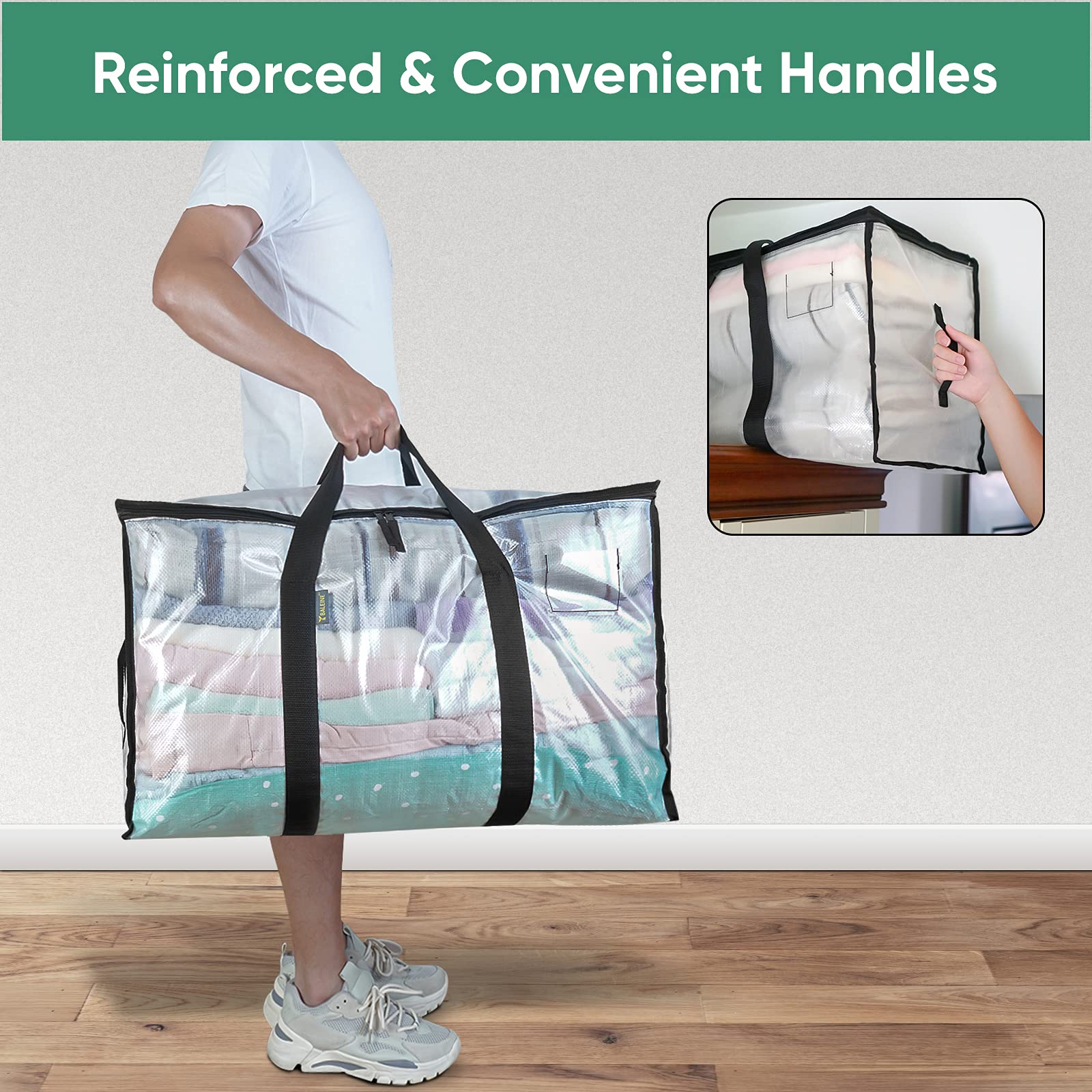 Water-resistant and foldable storage ideal for camping and seasonal use.