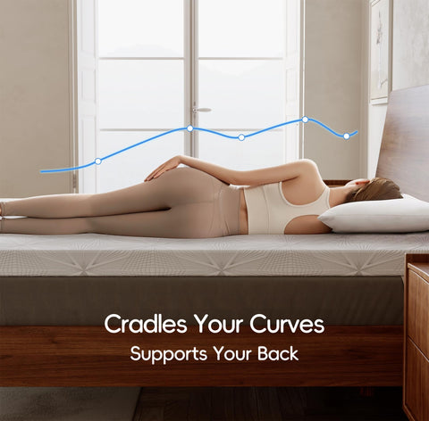 Ballad gel memory foam layers providing adaptive support and relief
