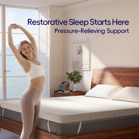 Ballad queen-size topper with 60x80 dimensions for improved sleep comfort
