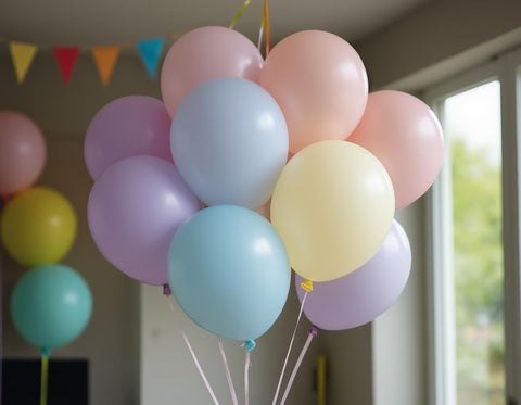 Balloon Red AFTERLOON biodegradable balloons for eco-friendly celebrations.