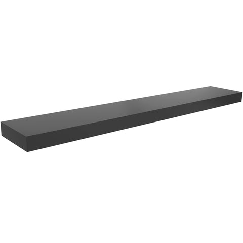 Ballucci nursery wall shelf floating black adds convenient storage.