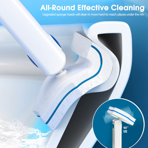 BALORIZ disposable sponge heads provide powerful cleaning with minimal effort.