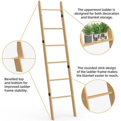 BAMBANG wall-leaning ladder shown during assembly