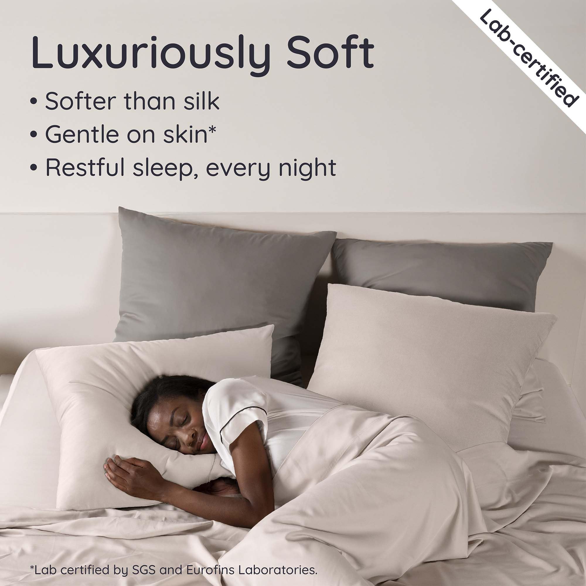Bambaw bamboo pillowcases with 8-inch envelope closure for secure sleep.