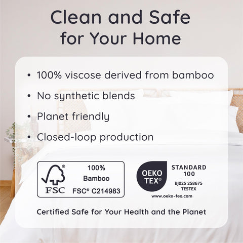 Bambaw breathable viscose from bamboo helps regulate temperature during sleep.