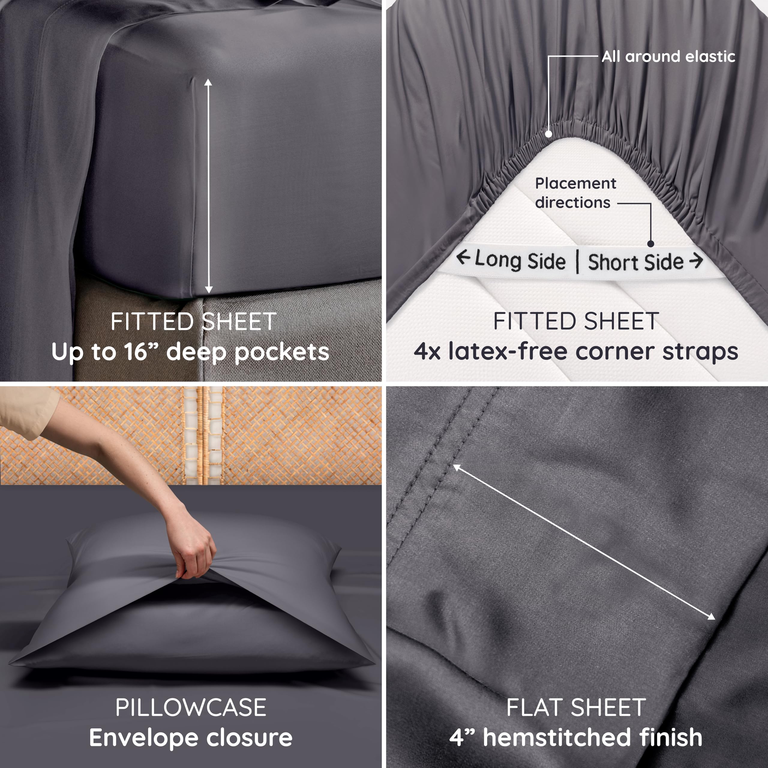 Bambaw sheets arranged on a bed to illustrate cozy, breathable setup