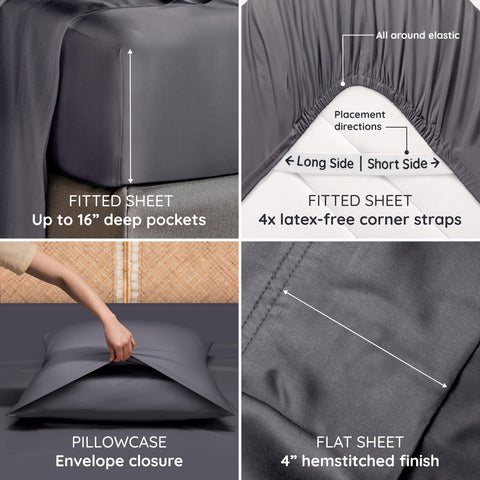 Bambaw sheets arranged on a bed to illustrate cozy, breathable setup