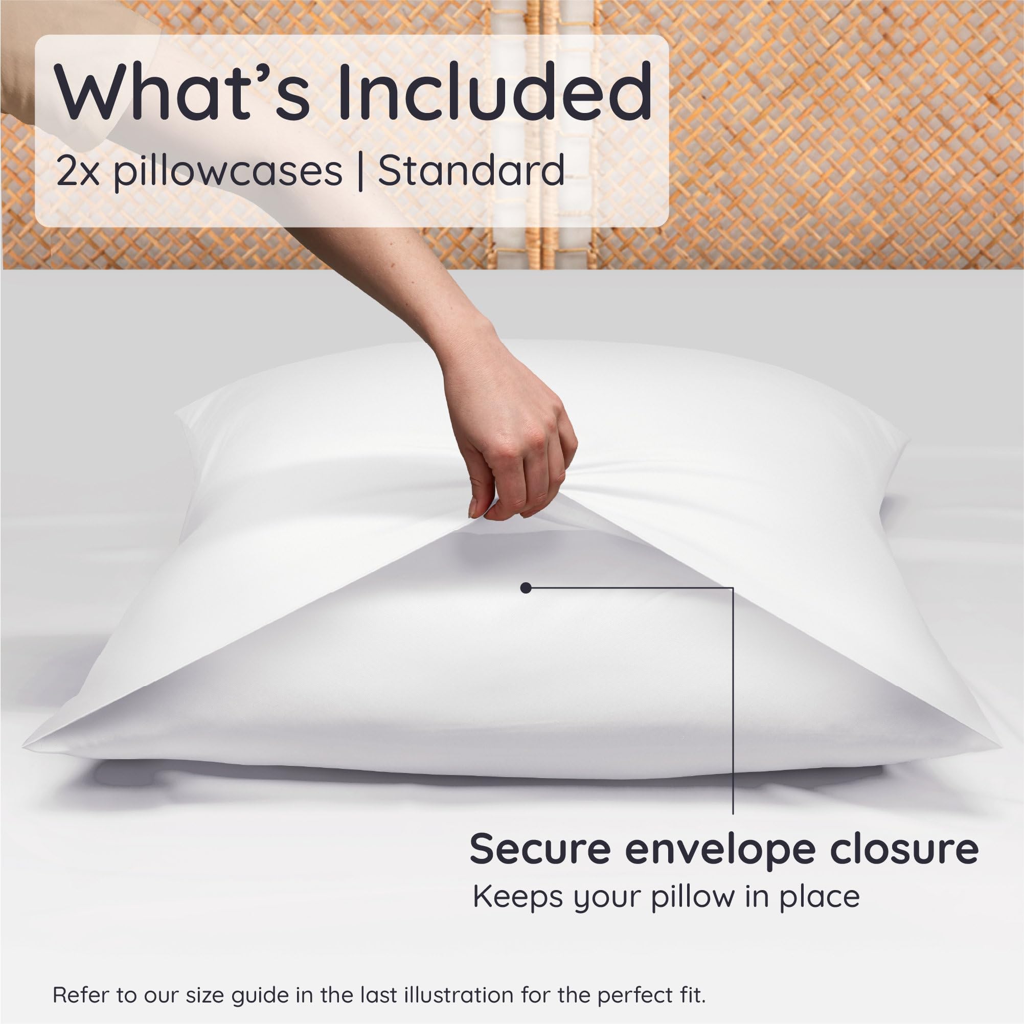 Bambaw cooling pillowcase texture closeup highlights buttery softness
