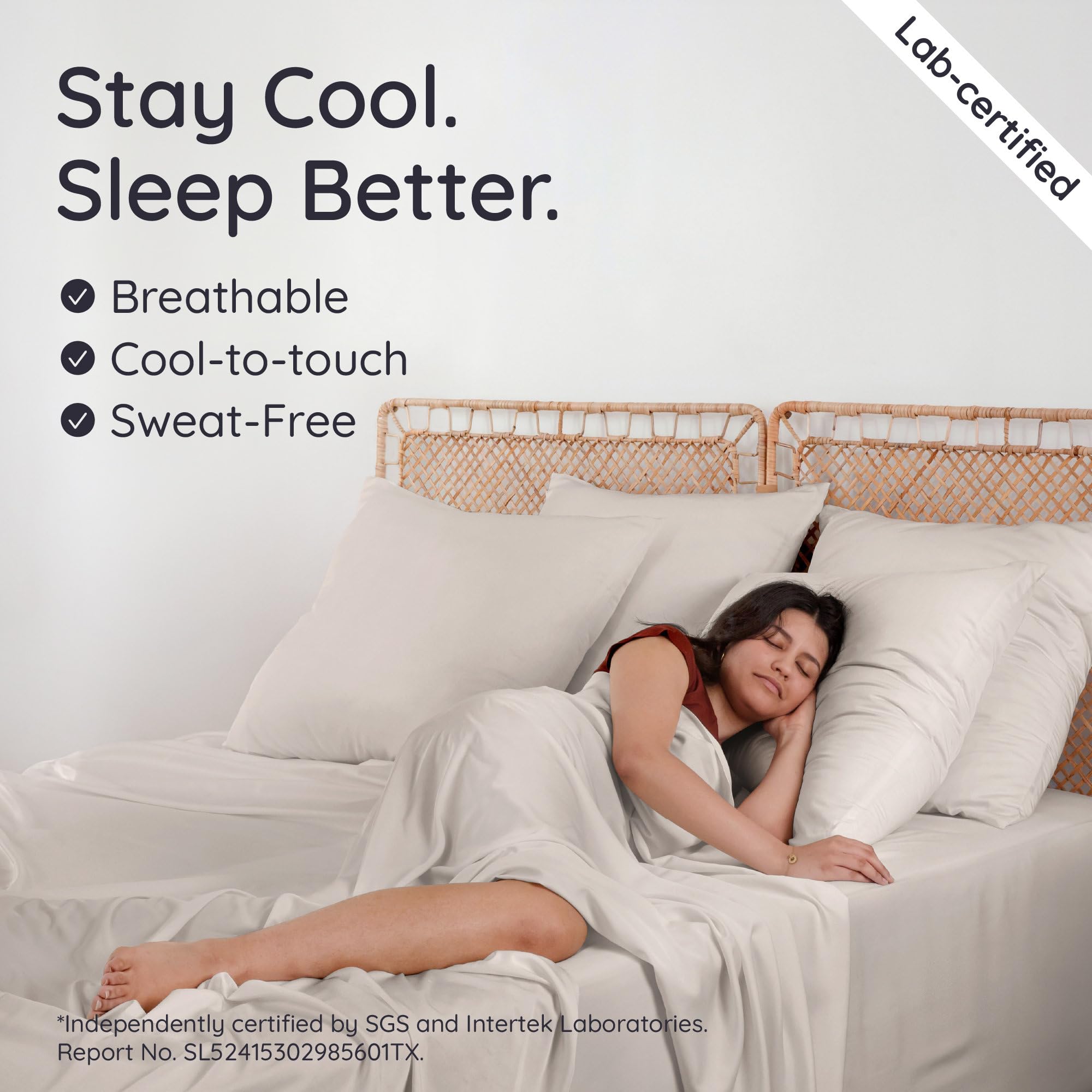 Bambaw deep-pocket king size sheet fits tall mattresses securely.