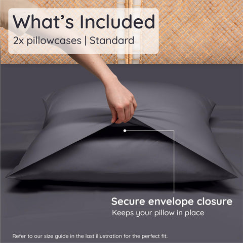 Bambaw pillowcase fabric detail shows buttery-soft, silk-like finish.