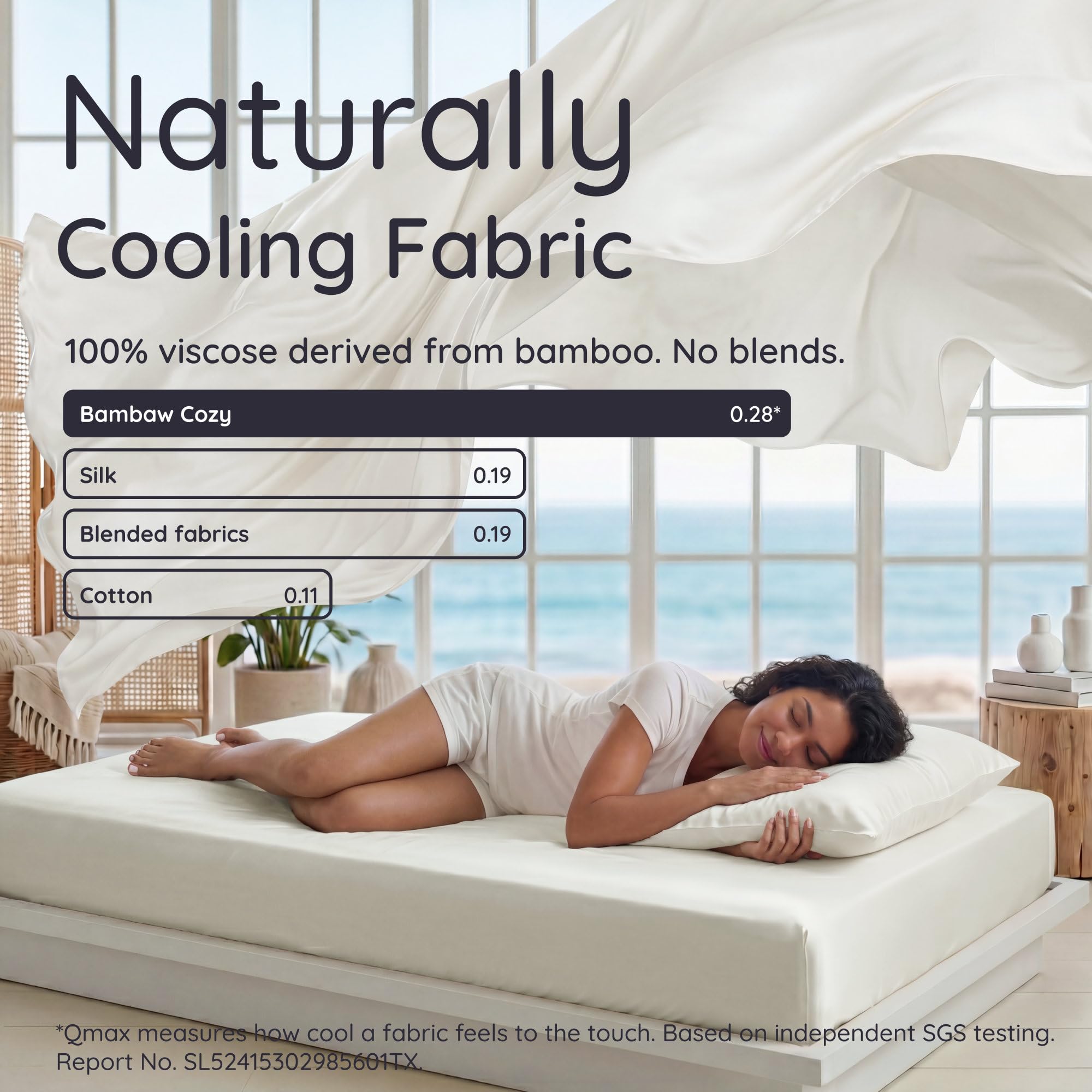 Bambaw pillowcase standard-size-ivory fits standard pillows