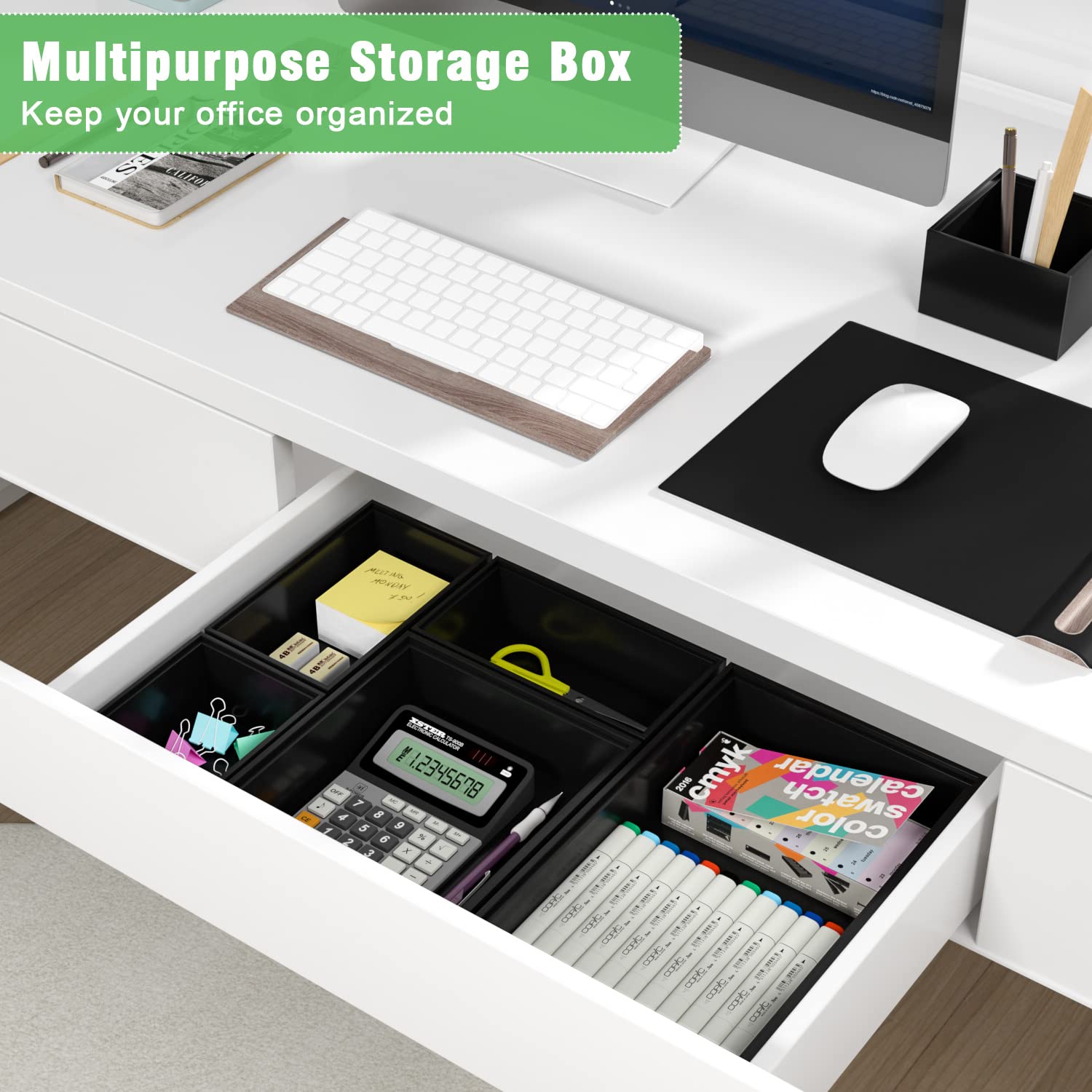 Bambloom bamboo organizers are easy to wipe clean