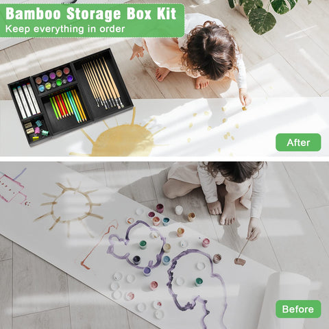 Bambloom kitchen drawer organizer holding utensils for clutter-free prep