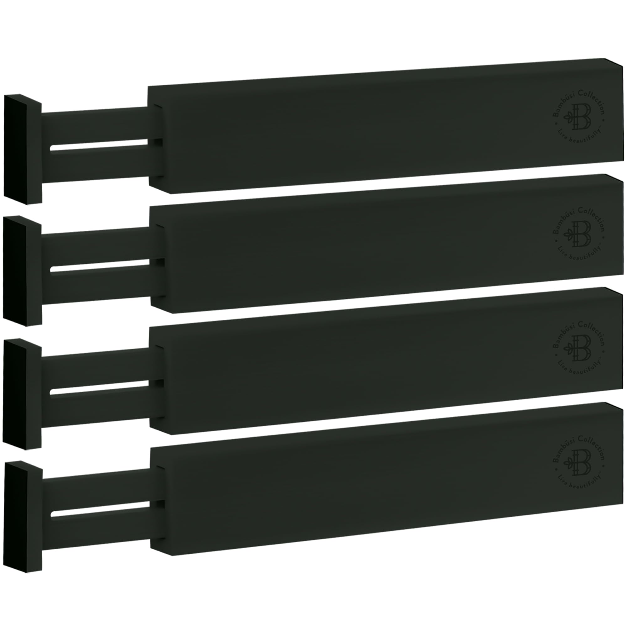 Bambüsi EVA foam ends protect drawer surfaces from scratches.