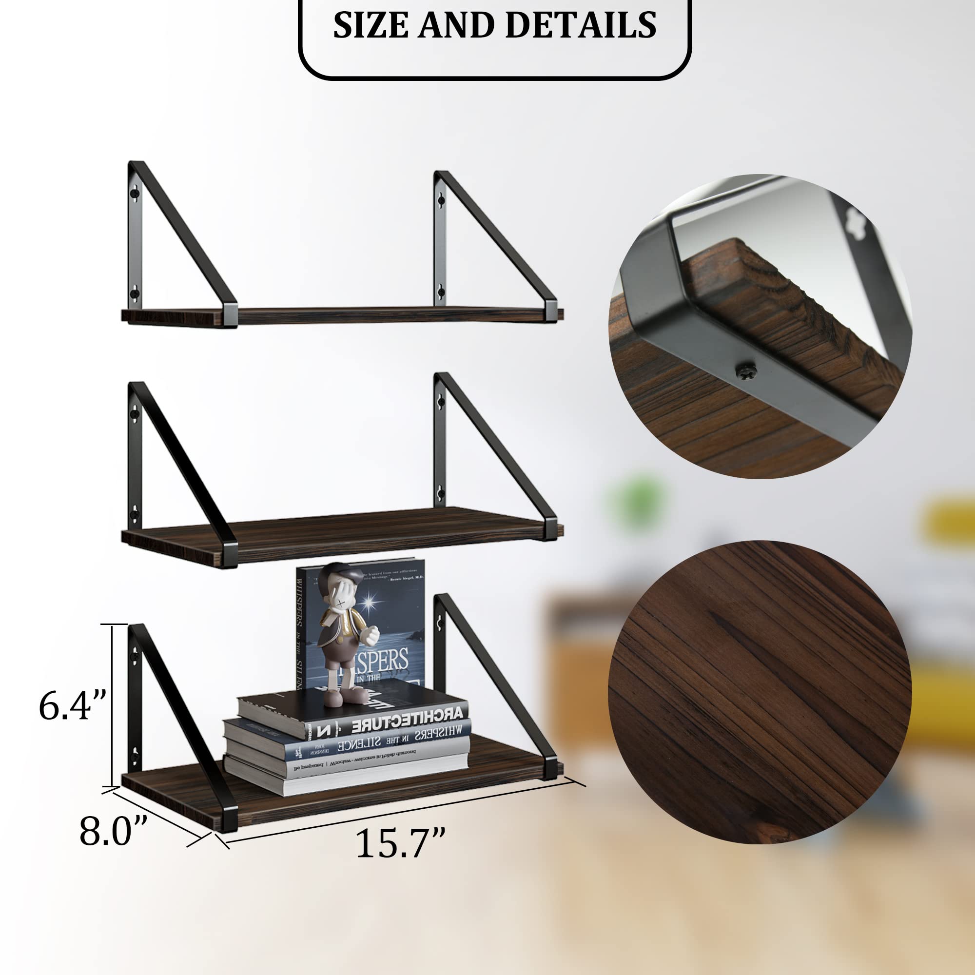BAMEOS bathroom towel display shelf keeps essentials within reach.