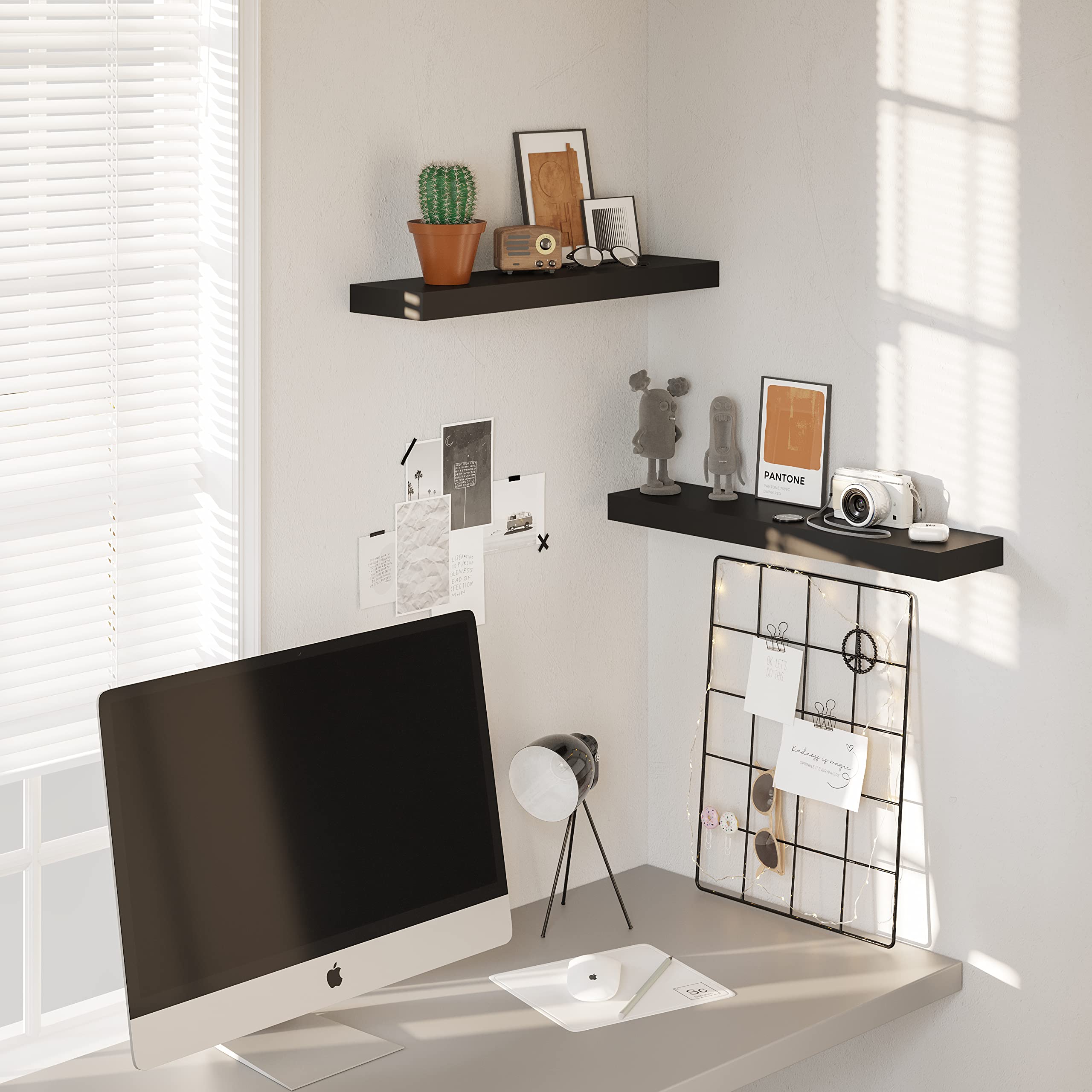 BAMEOS bathroom towel storage shelf keeps essentials within reach.