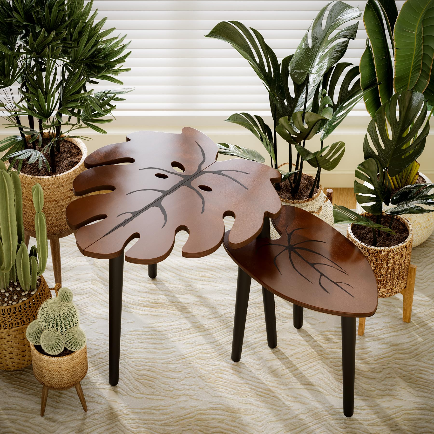 BAMEOS tables feature a three-leg design for easy mobility.