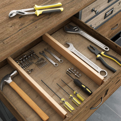 BAMEOS bamboo divider in dresser drawers provide neat, compact storage