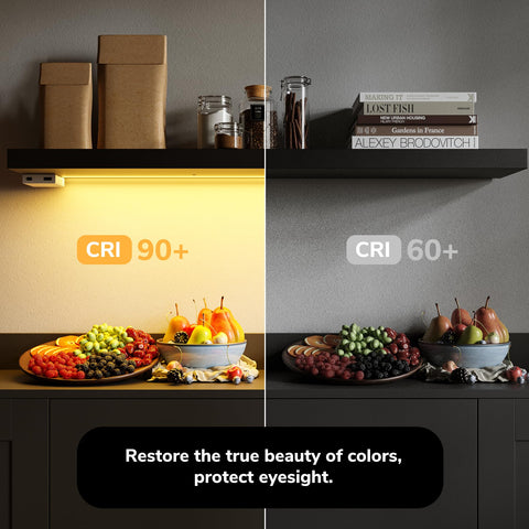 BAMEOS easy wipe surface for low-maintenance modern shelves.