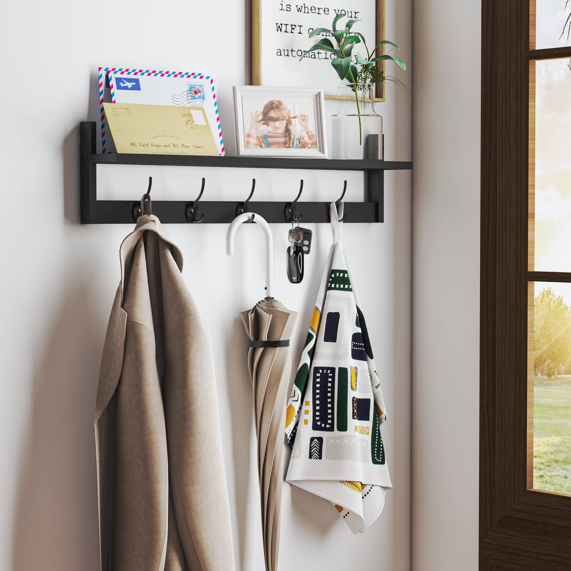 BAMEOS 28.9-inch entryway shelf keeps daily essentials within reach
